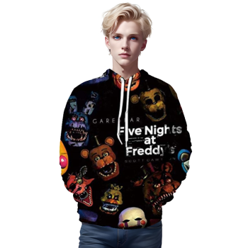 Five Nights at Freddy&#8217;s Hoodies for Teens &#8211; 3D Boys and Girls Pullover Hoodie
