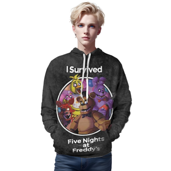 Five Nights at Freddy&#8217;s Hoodies for Teens &#8211; 3D Boys and Girls Pullover Hoodie