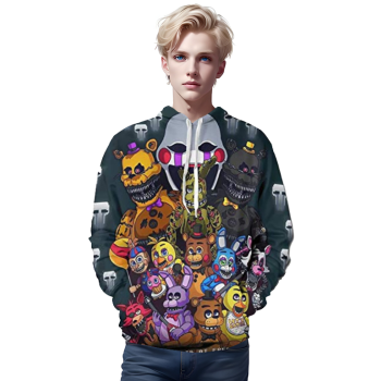 Five Nights at Freddy&#8217;s Hoodies for Teens &#8211; 3D Boys and Girls Pullover Hoodie