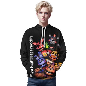 Five Nights at Freddy&#8217;s Hoodies for Teens &#8211; 3D Boys and Girls Pullover Hoodie