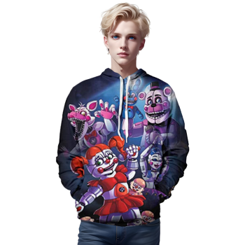 Five Nights at Freddy&#8217;s Hoodies for Teens &#8211; 3D Boys and Girls Pullover Hoodie