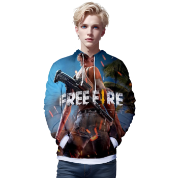 Free Fire Hoodies &#8211; Free Fire Game Series NEW Character Battle Royale 3D Hoodie
