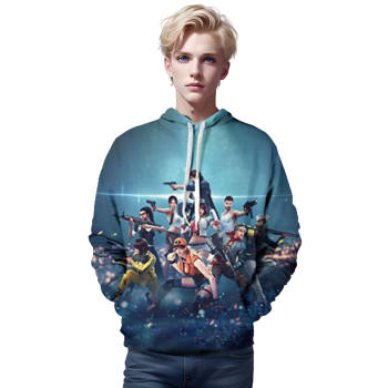 Free Fire Hoodies &#8211; Teens 3D Print Pullover Gaming Hoodie