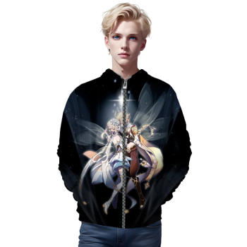 3D Print Genshin Impact Fashion Long Sleeves Zipper Hoodies