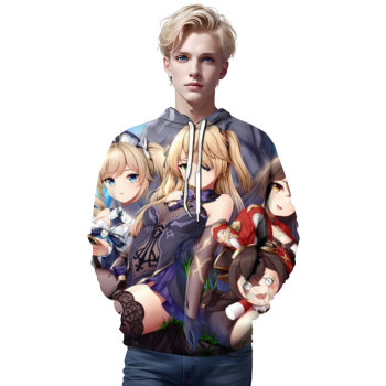 Game Genshin Impact 3D Printed Sweatshirt Hoodie Pullover