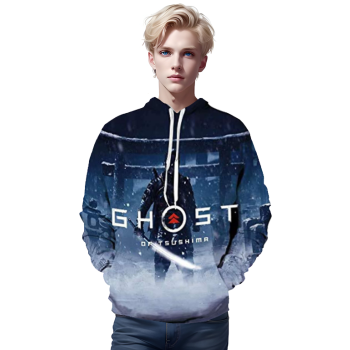 Ghost of Tsushima Hoodies &#8211; Jin Sakai 3D Hooded Pullover Jumper