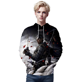 Ghost of Tsushima Hoodies &#8211; Jin Sakai 3D Hooded Pullover Jumper