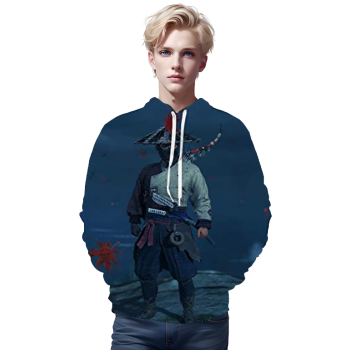 Ghost of Tsushima Hoodies &#8211; Jin Sakai 3D Hooded Pullover Jumper