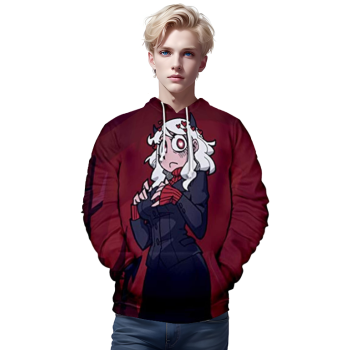 Helltaker Hoodies &#8211; Modeus Unisex 3D Pullover Hooded Sweatshirt