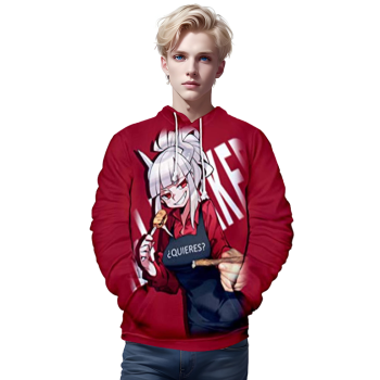 Helltaker Hoodies &#8211; Unisex 3D Pullover Hooded Sweatshirt