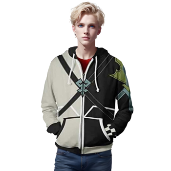 Kingdom Hearts Hooded Coat &#8211; 3D Print Zipper Gaming Hoodie