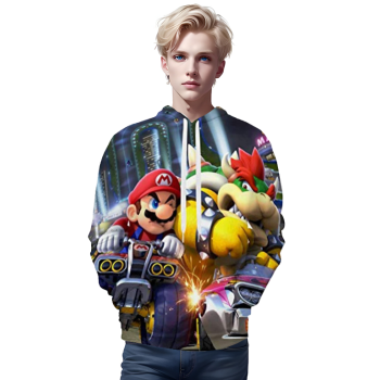 Mario Hoodie &#8211; Mario and Luigi 3D Print Hooded Pullover Sweatshirt