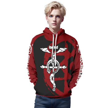 Anime Fullmetal Alchemist 3D Printed Hoodie Sweatshirt Cosplay Costume