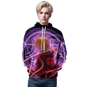 Anime Fullmetal Alchemist 3D printed hoodies Unisex pullover hoodie sweater