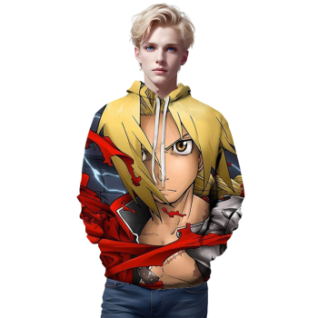 Anime Fullmetal Alchemist 3D printed hoodies Unisex pullover hoodie sweater