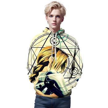 Anime Fullmetal Alchemist 3D printed hoodies Unisex pullover hoodie sweater