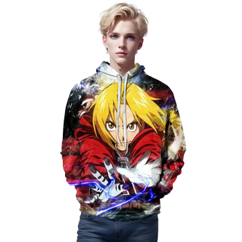 Anime Fullmetal Alchemist 3D printed hoodies Unisex pullover hoodie sweater