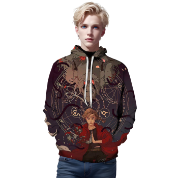 Fullmetal Alchemist 3D Print Pullover Hoodie Sweatshirt with Front Pocket