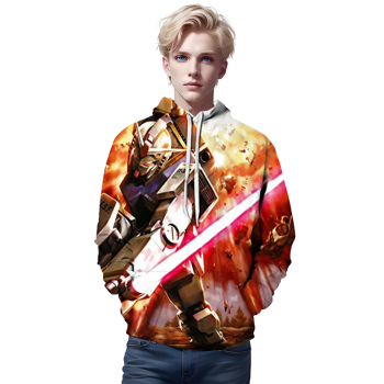 Anime Gundam Hoodie &#8211; 3D Print Pullover Hoodie