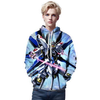 Anime Gundam Hoodie &#8211; 3D Print Pullover Hoodie