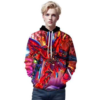 Anime Gundam Hoodie &#8211; 3D Print Pullover Hoodie