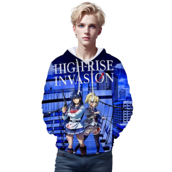 3D Printed High-Rise Invasion Sweatshirt &#8211; School Hoodies