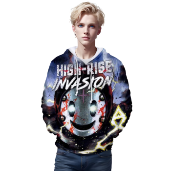 High-Rise Invasion Sweatshirt &#8211; 3D Printed School Hoodies