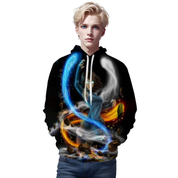 Anime Hoodie &#8211; Airbender 3D Moletom Dye Sweatshirt