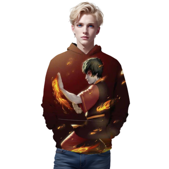 Anime Hoodie &#8211; Airbender 3D Moletom Dye Sweatshirt