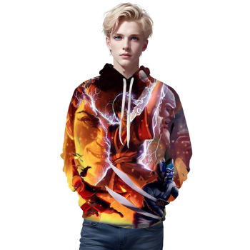 Anime Hoodie &#8211; Airbender 3D Moletom Dye Sweatshirt