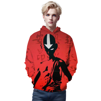 Anime Hoodie &#8211; Airbender 3D Moletom Dye Sweatshirt