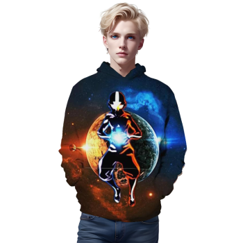 Anime Hoodie &#8211; Airbender 3D Moletom Dye Sweatshirt