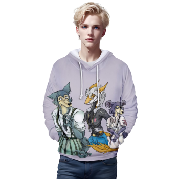 3D Printed Anime BEASTARS Hoodies &#8211; The Wolf elements Sweatshirt