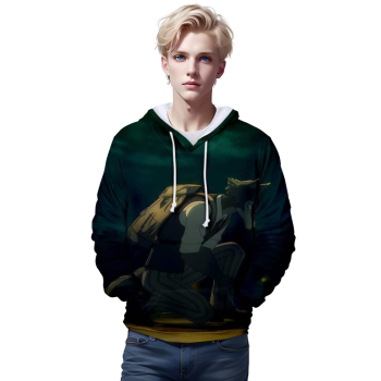 Anime BEASTARS Hoodies &#8211; 3D Printed The Wolf elements Sweatshirt