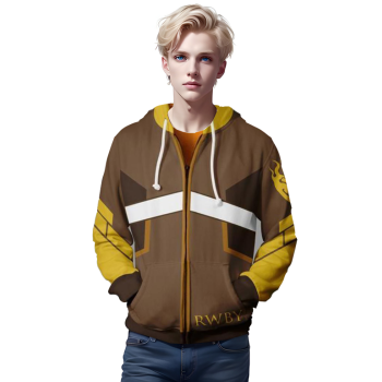 RWBY Anime Cosplay Costume Sweatshirt Zip Up Hoodie