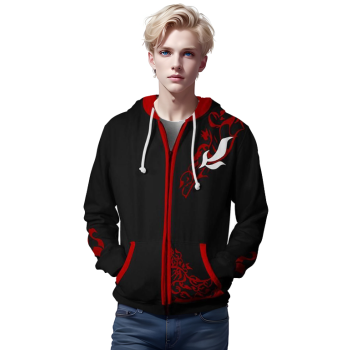 RWBY Anime Cosplay Costume Sweatshirt Zip Up Hoodie