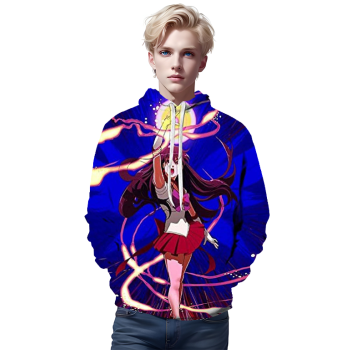 Anime Sailor Moon Hoodie &#8211; Sailor Mars 3D Print Pullover Hoodie