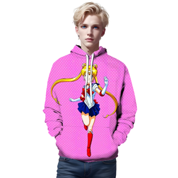 Anime Sailor Moon Hoodie &#8211; Sailor Moon 3D Print Pullover Hoodie