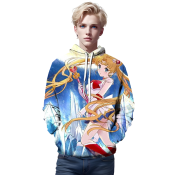 Anime Sailor Moon Hoodie &#8211; Sailor Moon 3D Print Pullover Hoodie