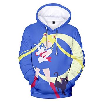 Anime Sailor Moon Hoodie &#8211; Sailor Moon 3D Print Pullover Hoodie