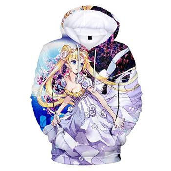 Anime Sailor Moon Hoodie &#8211; Sailor Moon 3D Print Pullover Hoodie