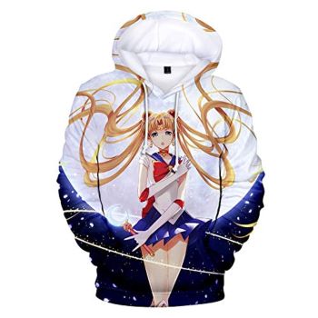 Anime Sailor Moon Hoodie &#8211; Sailor Moon 3D Print Pullover Hoodie