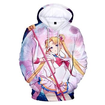 Anime Sailor Moon Hoodie &#8211; Sailor Moon 3D Print Pullover Hoodie