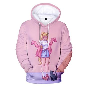Anime Sailor Moon Hoodie &#8211; Sailor Moon 3D Print Pullover Hoodie