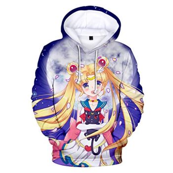 Anime Sailor Moon Hoodie &#8211; Sailor Moon 3D Print Pullover Hoodie
