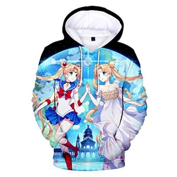 Anime Sailor Moon Hoodie &#8211; Sailor Moon 3D Print Pullover Hoodie