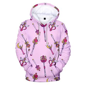 Anime Sailor Moon Hoodie &#8211; Sailor Moon 3D Print Pullover Hoodie