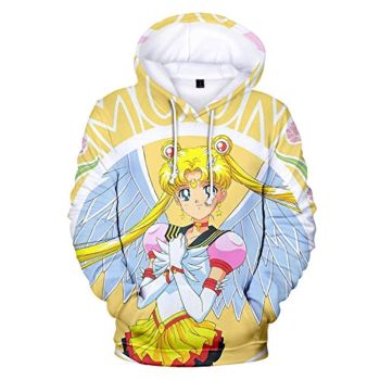 Anime Sailor Moon Hoodie &#8211; Sailor Moon 3D Print Pullover Hoodie