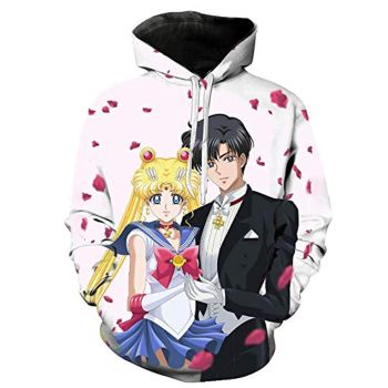 Anime Sailor Moon Hoodie &#8211; Sailor Moon Chiba Mamoru 3D Print Pullover Hoodie