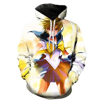 Anime Sailor Moon Hoodie &#8211; Sailor Uranus 3D Print Pullover Hoodie